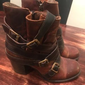 Freebird Steve Madden Hustle Bootie in Cognac